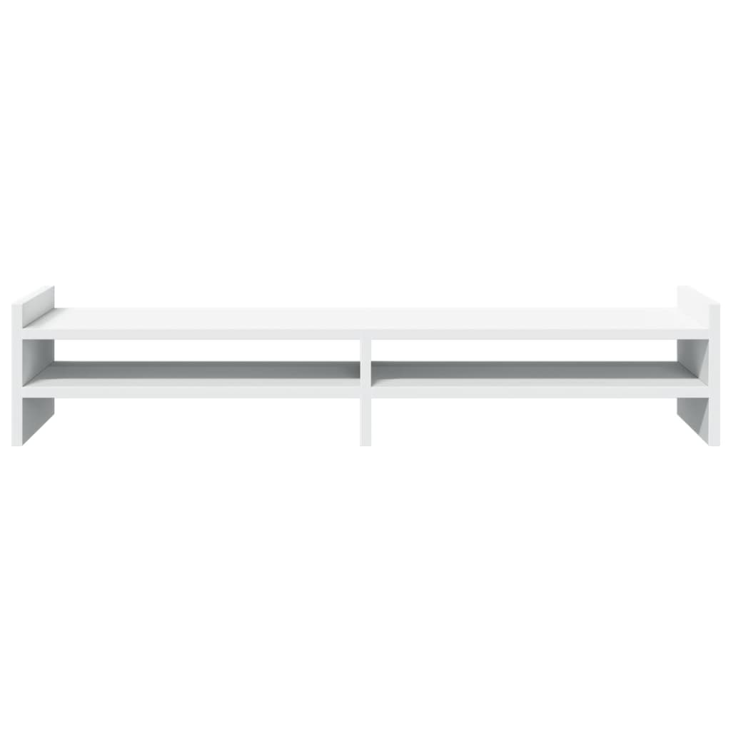 Monitorstandaard 100x27x20 cm bewerkt hout wit