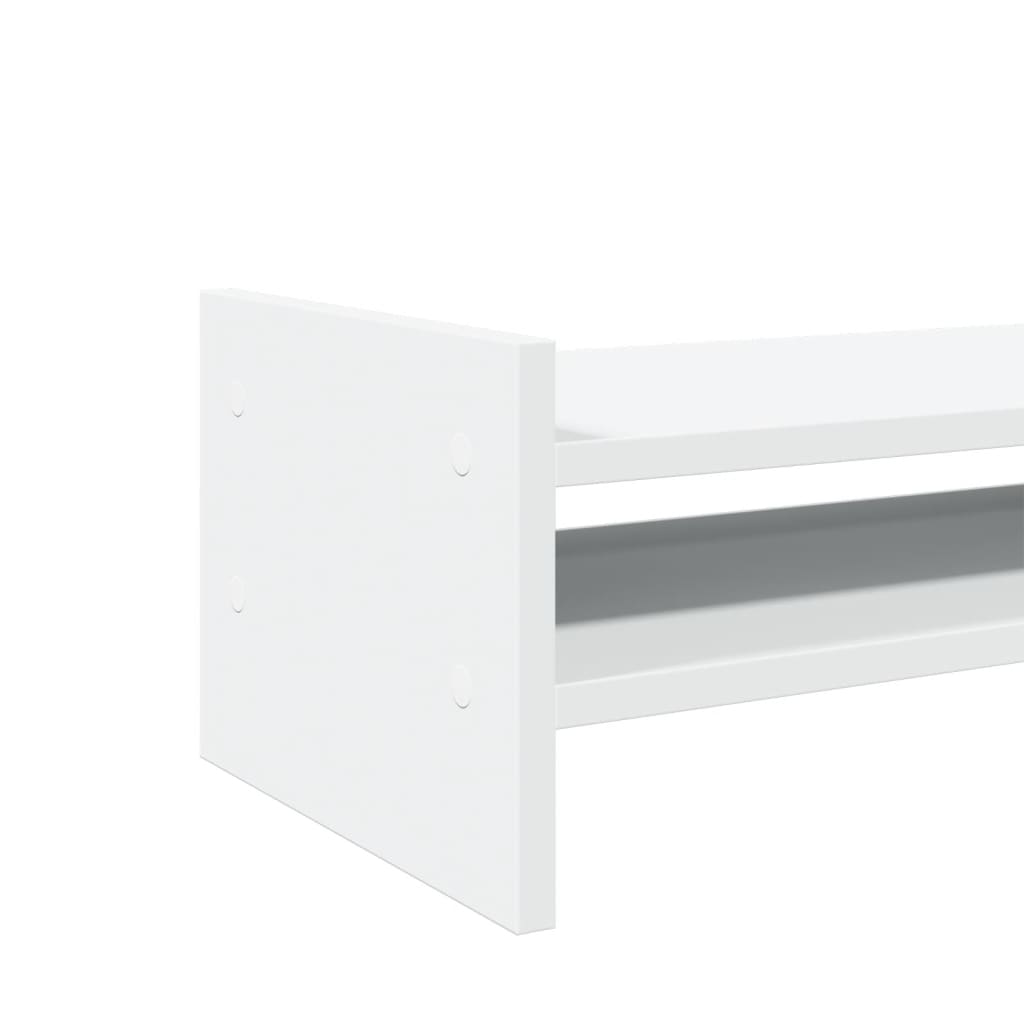 Monitorstandaard 100x27x20 cm bewerkt hout wit