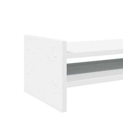 Monitorstandaard 100x27x20 cm bewerkt hout wit