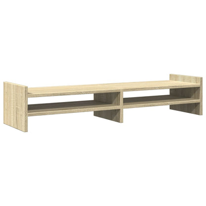Monitorstandaard 100x27x20 cm bewerkt hout sonoma eikenkleurig
