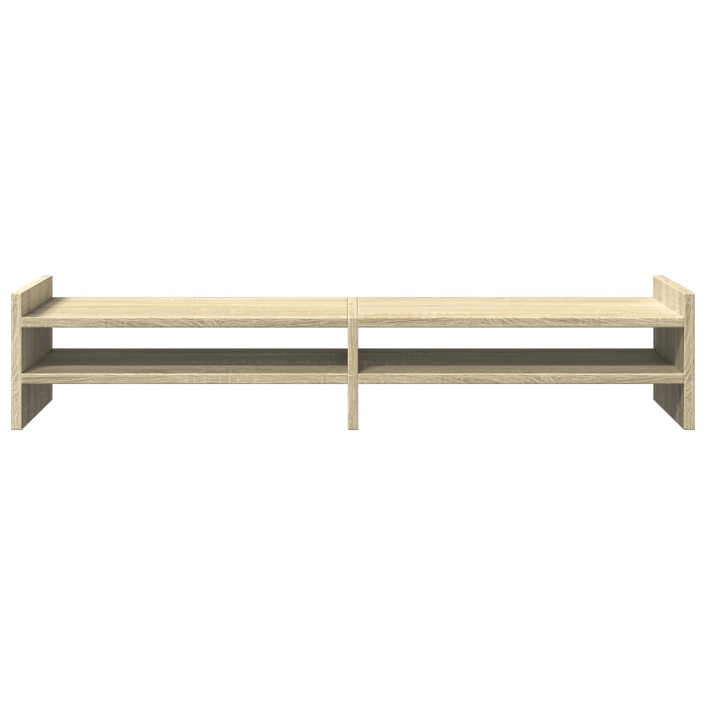 Monitorstandaard 100x27x20 cm bewerkt hout sonoma eikenkleurig