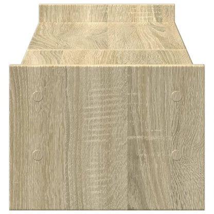 Monitorstandaard 100x27x20 cm bewerkt hout sonoma eikenkleurig