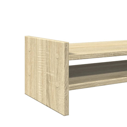 Monitorstandaard 100x27x20 cm bewerkt hout sonoma eikenkleurig