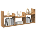 Wandkast 100x18x40 cm bewerkt hout artinsanaal eikenkleurig