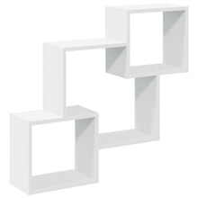 Wandkast 78x18x71 cm bewerkt hout wit