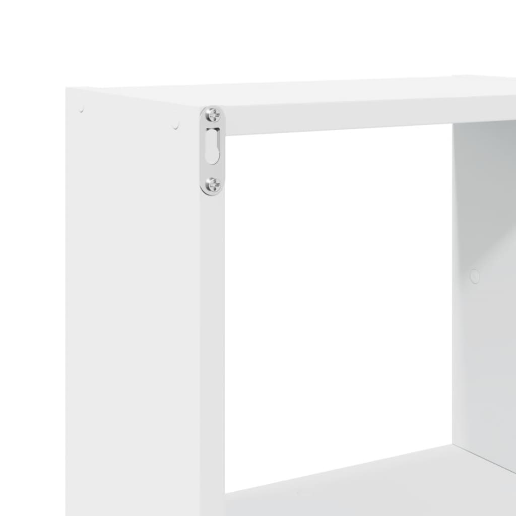 Wandkast 78x18x71 cm bewerkt hout wit