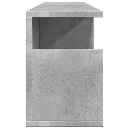 Wandkast 80x20x30 cm bewerkt hout betongrijs