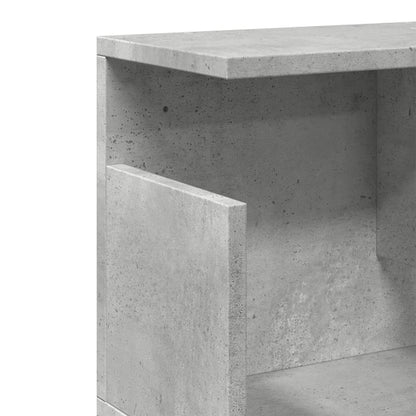 Wandkast 80x20x30 cm bewerkt hout betongrijs