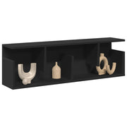 Wall cabinet 100x20x30 cm treated wood black