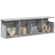 Wandkast 100x20x30 cm grijs sonoma eiken bewerkt hout