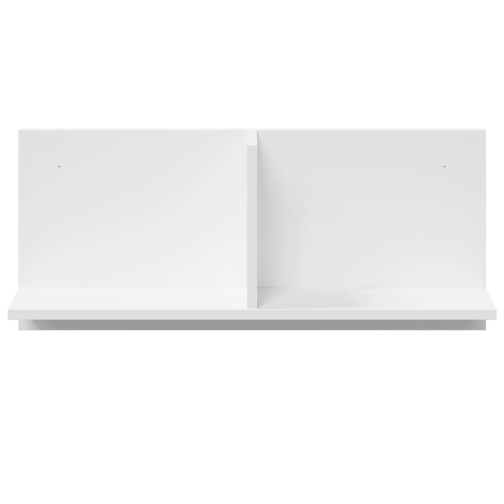 Wandkast 70x16,5x30 cm bewerkt hout wit
