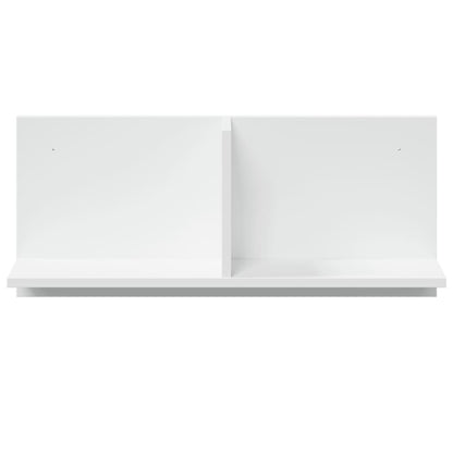 Wandkast 70x16,5x30 cm bewerkt hout wit