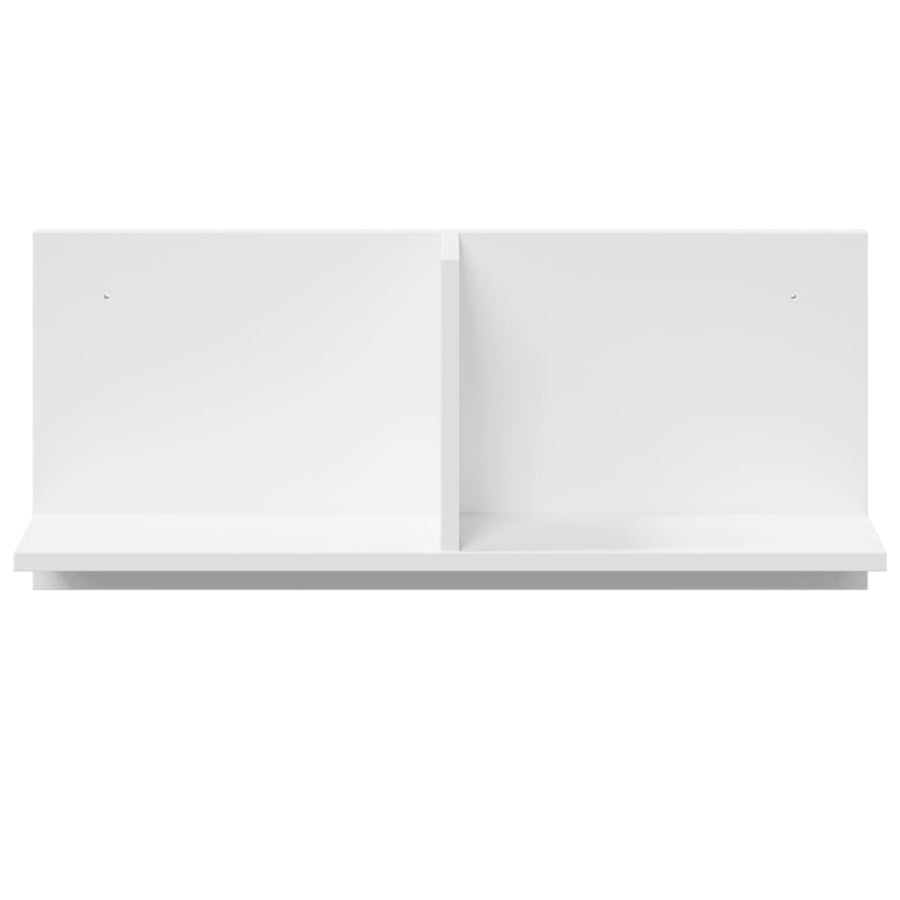 Wandkast 70x16,5x30 cm bewerkt hout wit