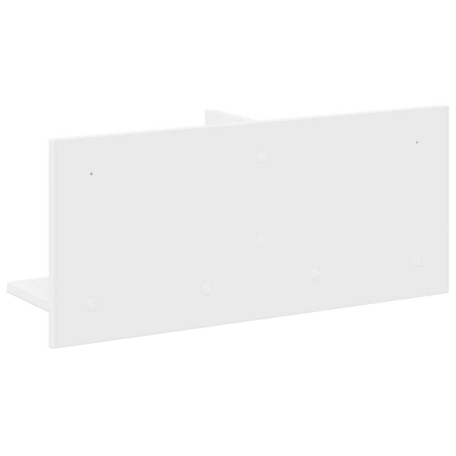 Wandkast 70x16,5x30 cm bewerkt hout wit