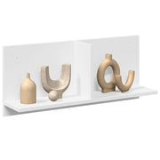 Wandkast 70x16,5x30 cm wit bewerkt hout