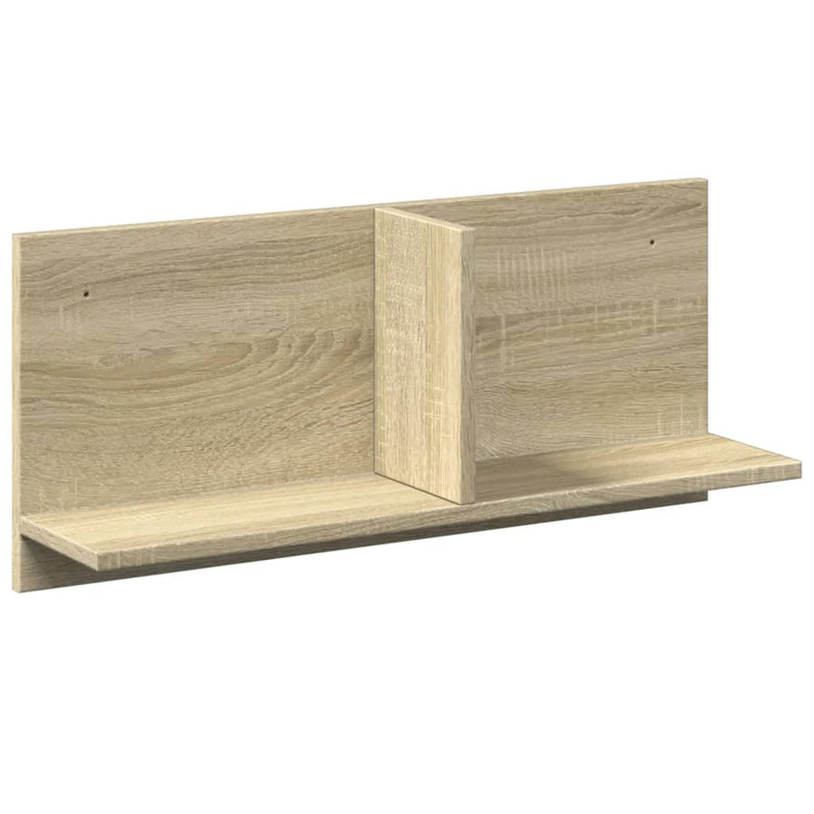 Wandkast 70x16,5x30 cm bewerkt hout sonoma eikenkleurig