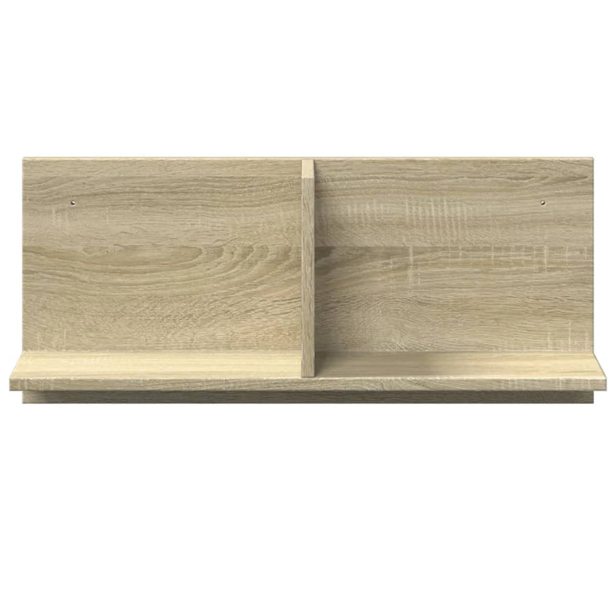Wandkast 70x16,5x30 cm bewerkt hout sonoma eikenkleurig