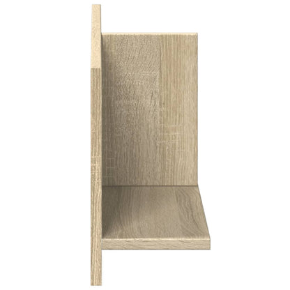 Wandkast 70x16,5x30 cm bewerkt hout sonoma eikenkleurig