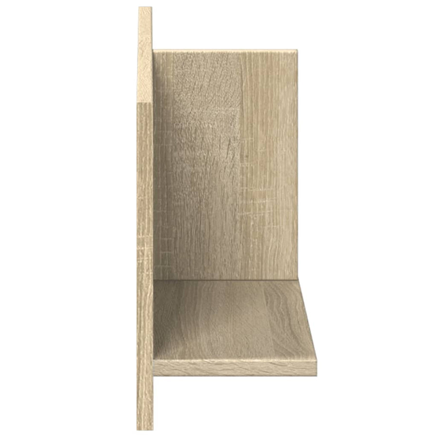 Wandkast 70x16,5x30 cm bewerkt hout sonoma eikenkleurig