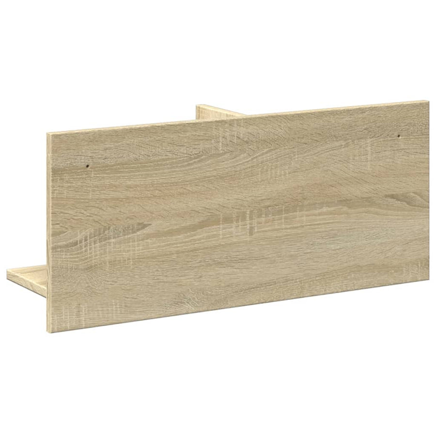 Wandkast 70x16,5x30 cm bewerkt hout sonoma eikenkleurig