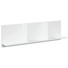 Wandkast 100x16,5x30 cm bewerkt hout wit