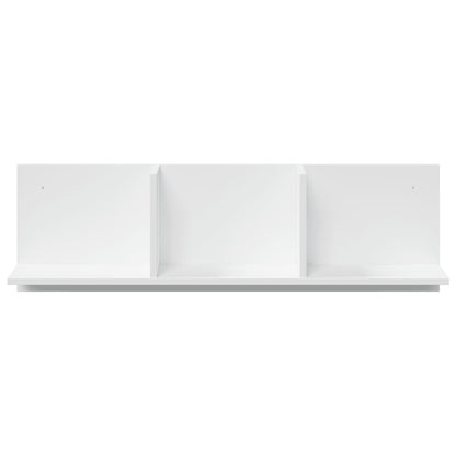 Wandkast 100x16,5x30 cm bewerkt hout wit