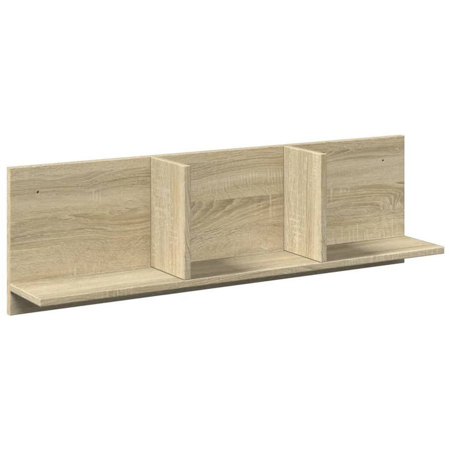 Wandkast 100x16,5x30 cm bewerkt hout sonoma eikenkleurig