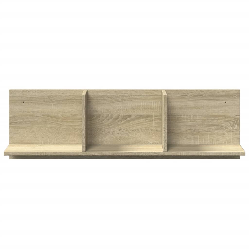 Wandkast 100x16,5x30 cm bewerkt hout sonoma eikenkleurig