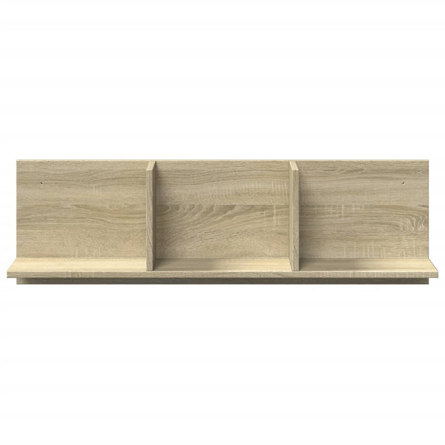 Wandkast 100x16,5x30 cm bewerkt hout sonoma eikenkleurig