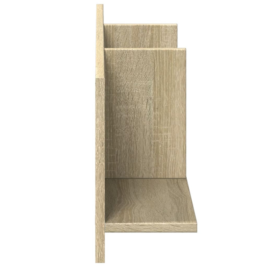 Wandkast 100x16,5x30 cm bewerkt hout sonoma eikenkleurig