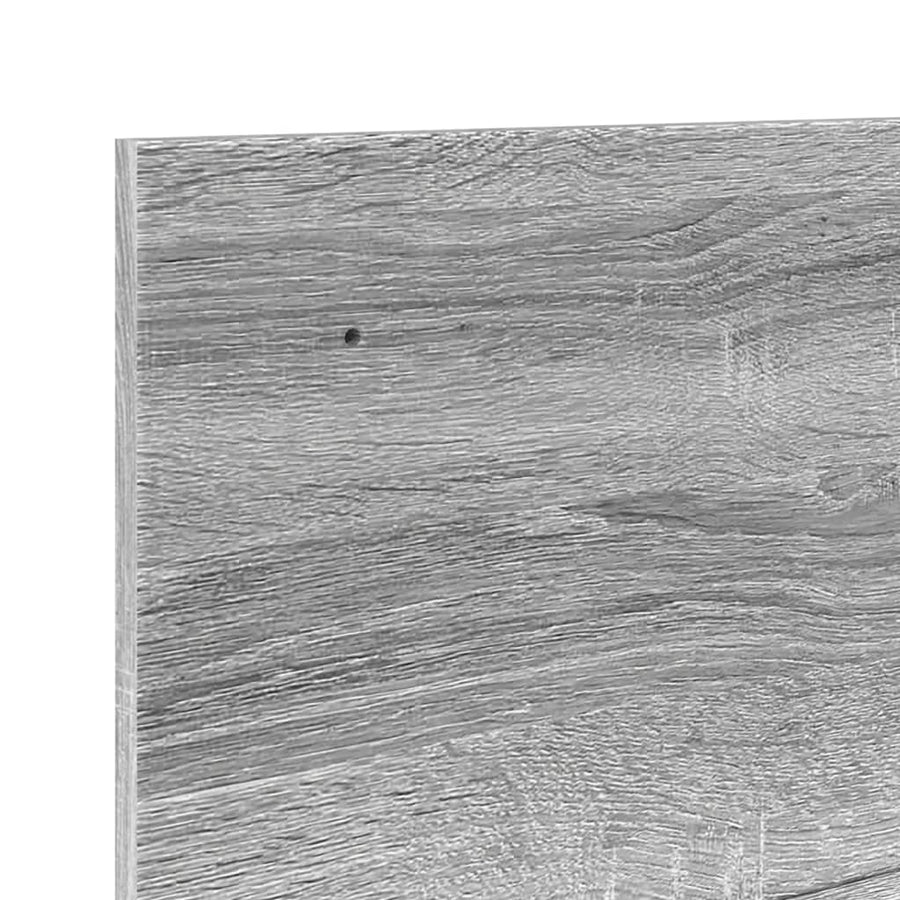 Wandkast 100x16,5x30 cm bewerkt hout grijs sonoma eikenkleurig