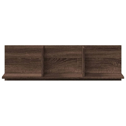 Wandkast 100x16,5x30 cm bewerkt hout bruin eikenkleur