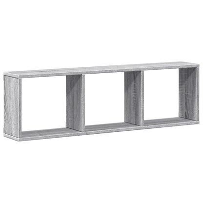 Wandkast Bewerkt Hout Eikenkleurig Grijs Sonoma 100 x 16 x 30 cm