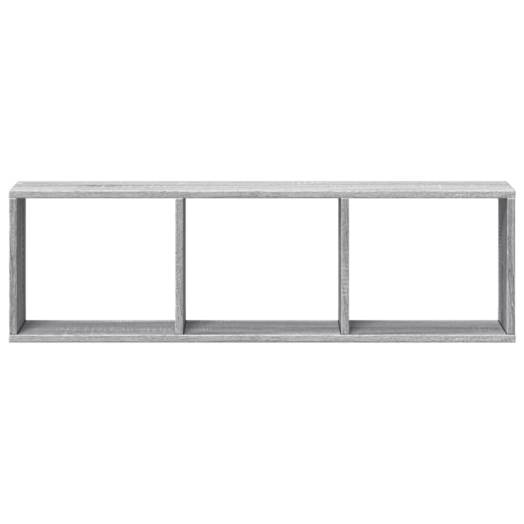 Wandkast Bewerkt Hout Eikenkleurig Grijs Sonoma 100 x 16 x 30 cm