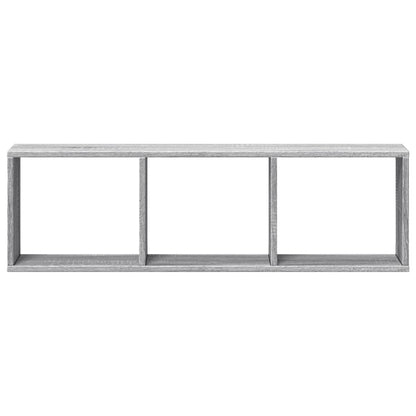 Wandkast Bewerkt Hout Eikenkleurig Grijs Sonoma 100 x 16 x 30 cm