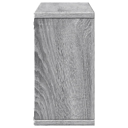 Wandkast Bewerkt Hout Eikenkleurig Grijs Sonoma 100 x 16 x 30 cm