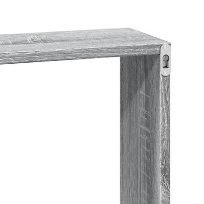 Wandkast Bewerkt Hout Eikenkleurig Grijs Sonoma 100 x 16 x 30 cm