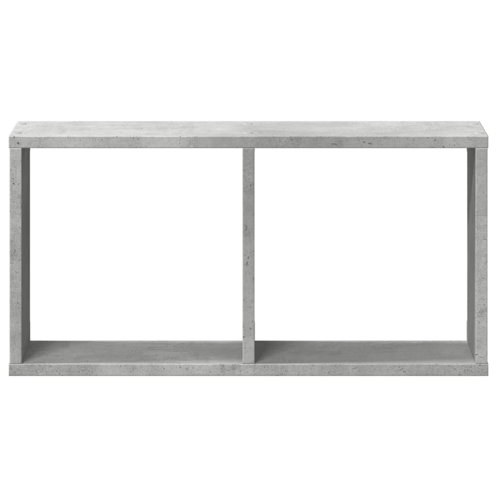 Wandkast 60x16x30 cm bewerkt hout betongrijs