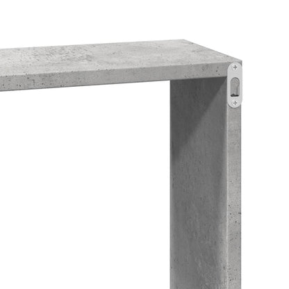 Wandkast 60x16x30 cm bewerkt hout betongrijs