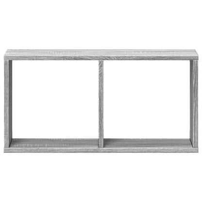 Wandkast 60x16x30 cm bewerkt hout grijs sonoma eiken
