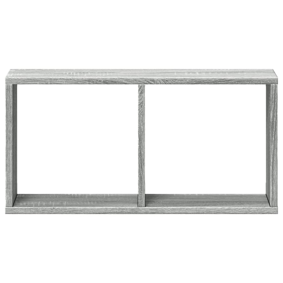 Wandkast 60x16x30 cm bewerkt hout grijs sonoma eiken