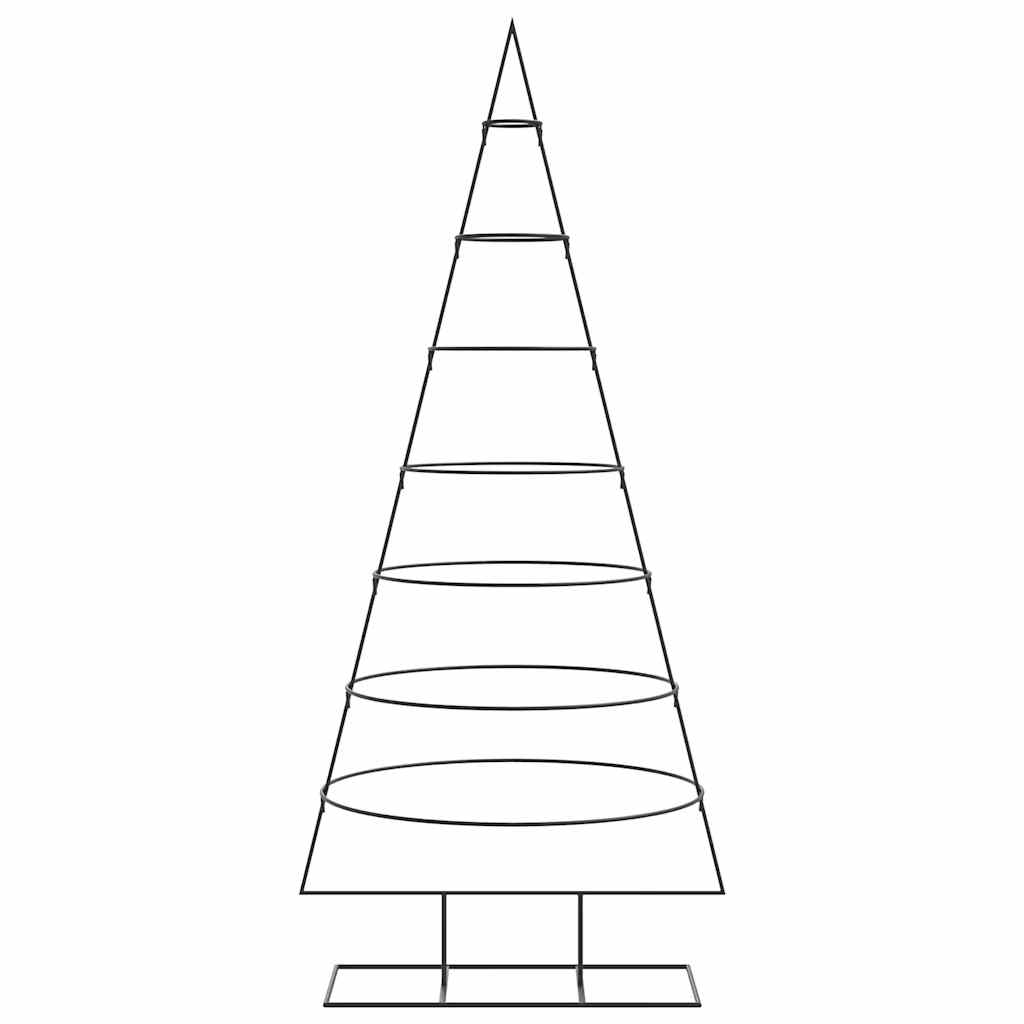 Kerstdecoratie kerstboom 180 cm metaal zwart