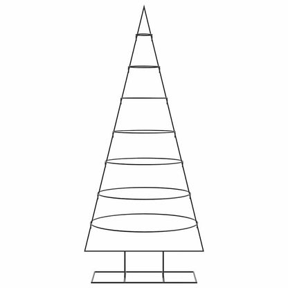 Kerstdecoratie kerstboom 180 cm metaal zwart
