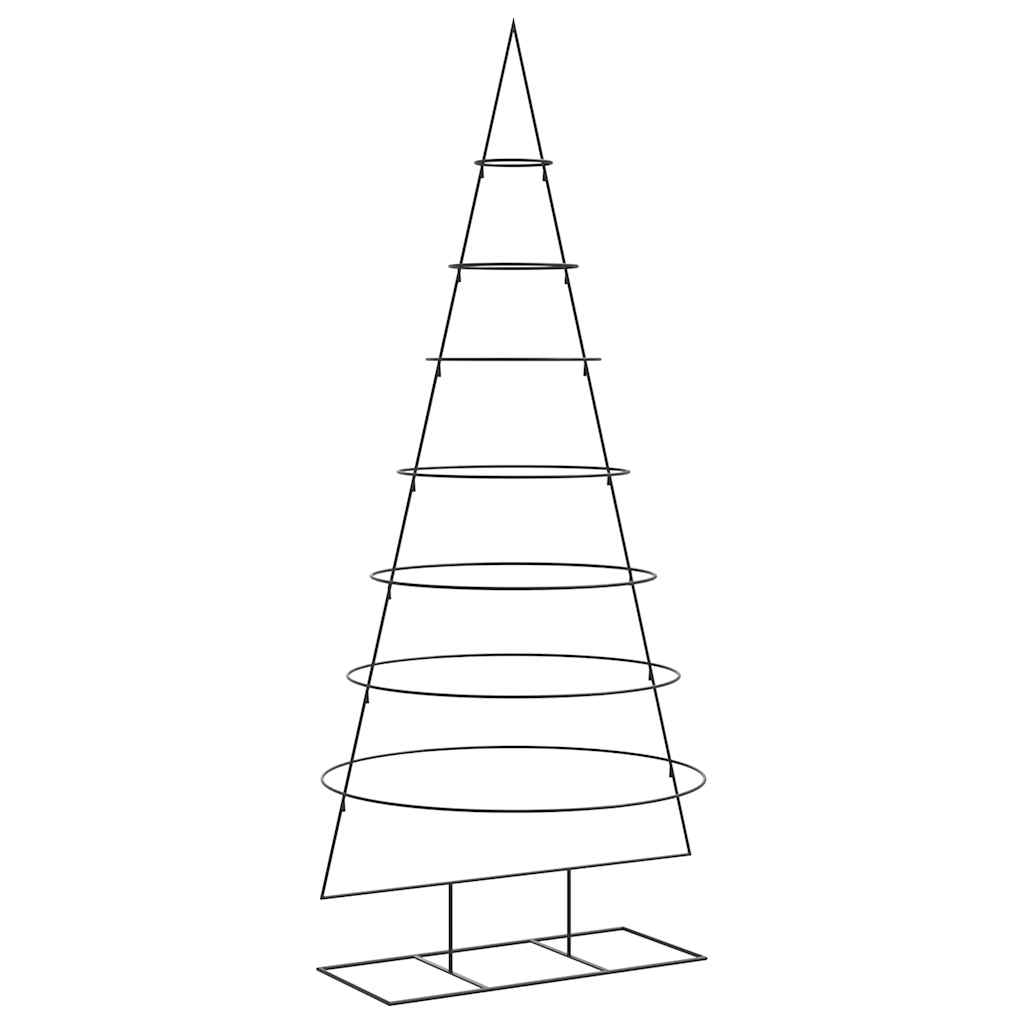 Kerstdecoratie Kerstboom Metaal Zwart 210 cm