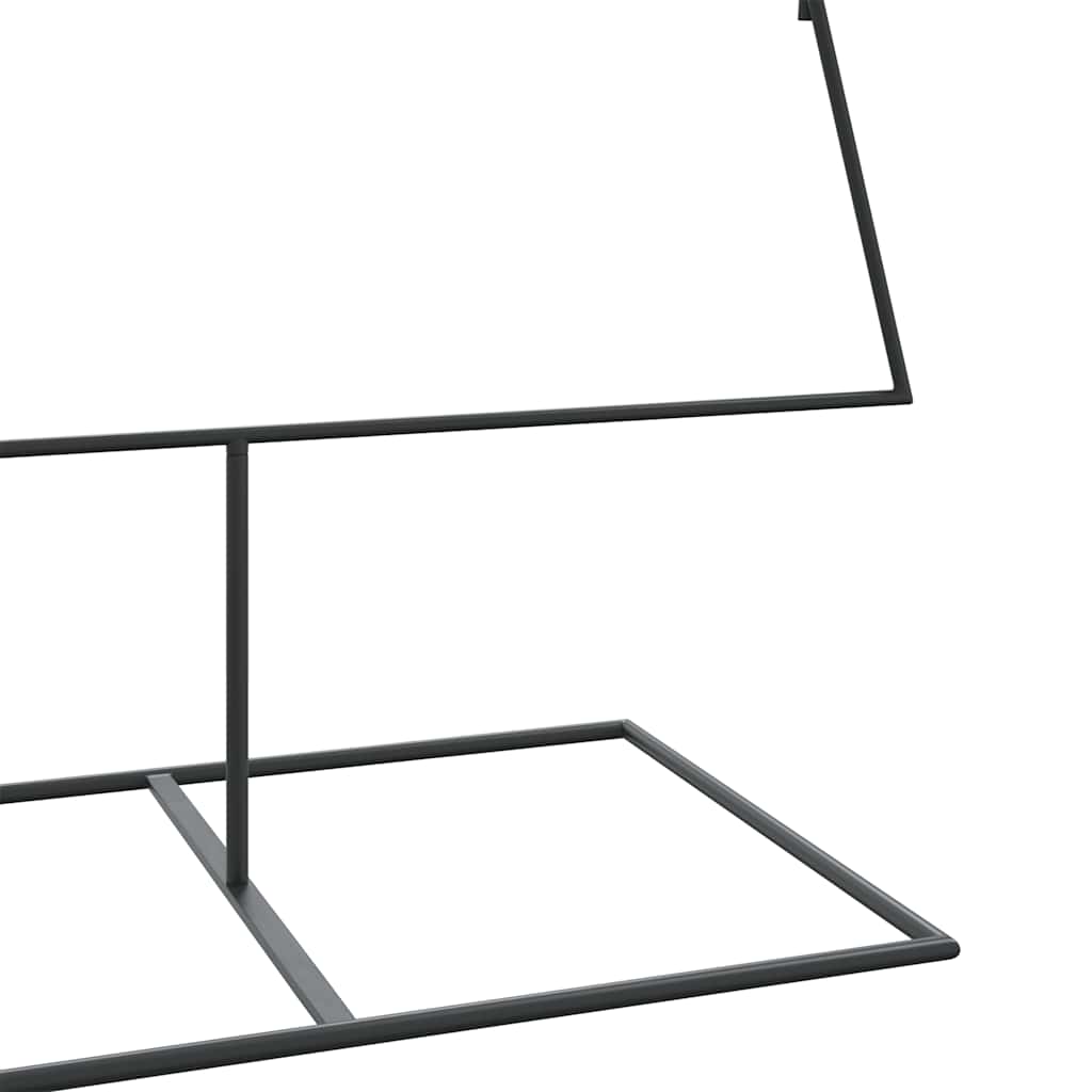 Kerstdecoratie Kerstboom Metaal Zwart 210 cm