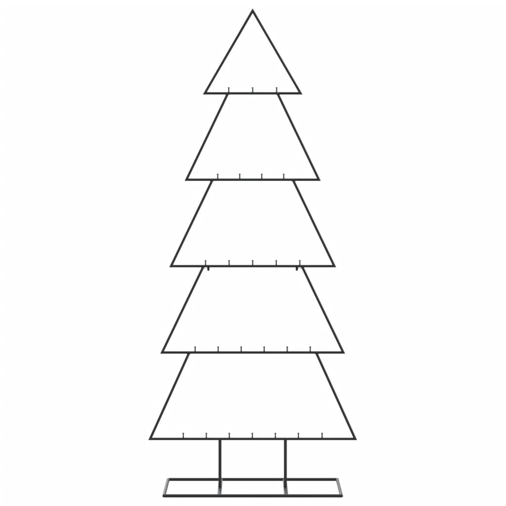 Kerstdecoratie Kerstboom Metaal Zwart 150 cm