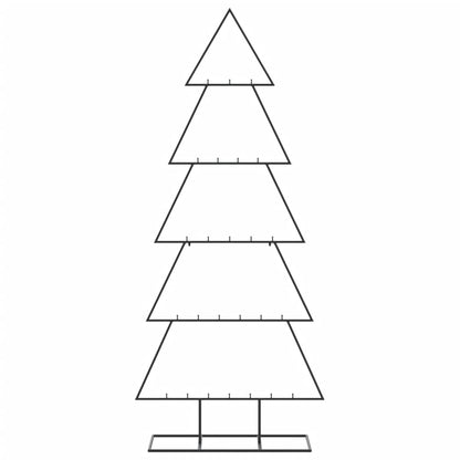 Kerstdecoratie Kerstboom Metaal Zwart 150 cm