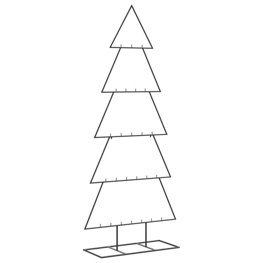 Kerstdecoratie Kerstboom Metaal Zwart 150 cm