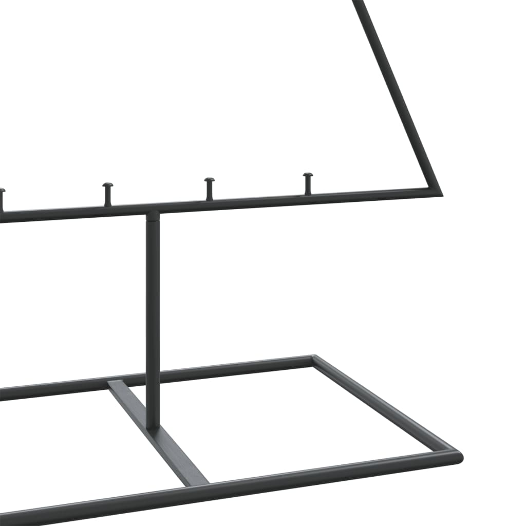 Kerstdecoratie Kerstboom Metaal Zwart 150 cm