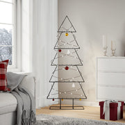 Kerstboom 150 cm metaal zwart